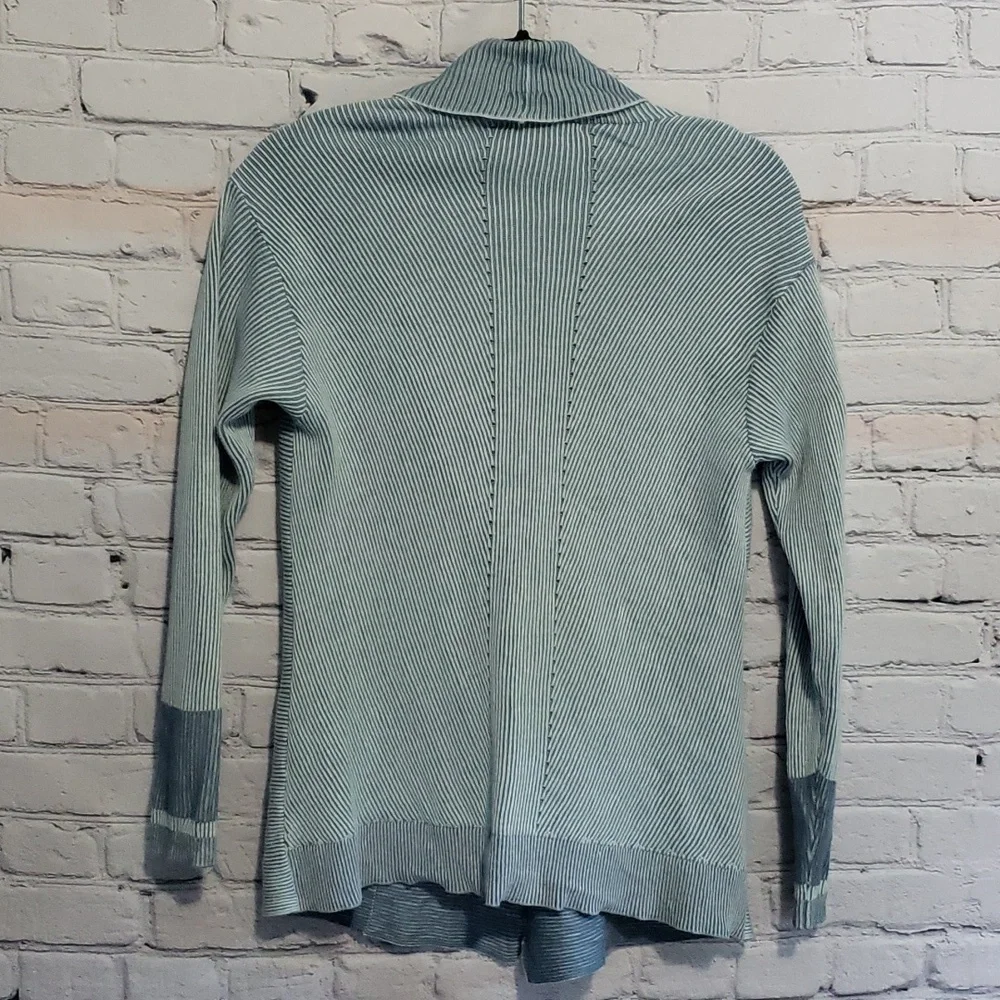 Christopher & Banks cardigan striped dusty blue Sz Petite S